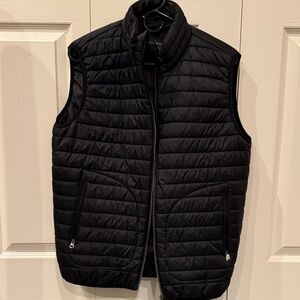 Zara Men's black Quilted Vest